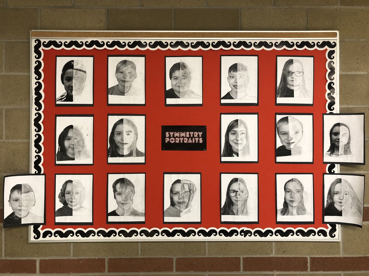 We really enjoyed this art project. We touched based on symmetry and honed in our shading skills 😉 #rvsed #symmetry