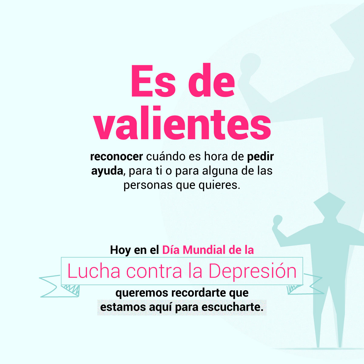 Comfama's tweet photo. Si experimentas de manera continua tristeza persistente y tienes pensamientos pesimistas en relación con tu vida, queremos decirte que en la Red de amor, cuidado y #SaludMental estamos listos para escucharte. https://t.co/84U0hSZiQ1
