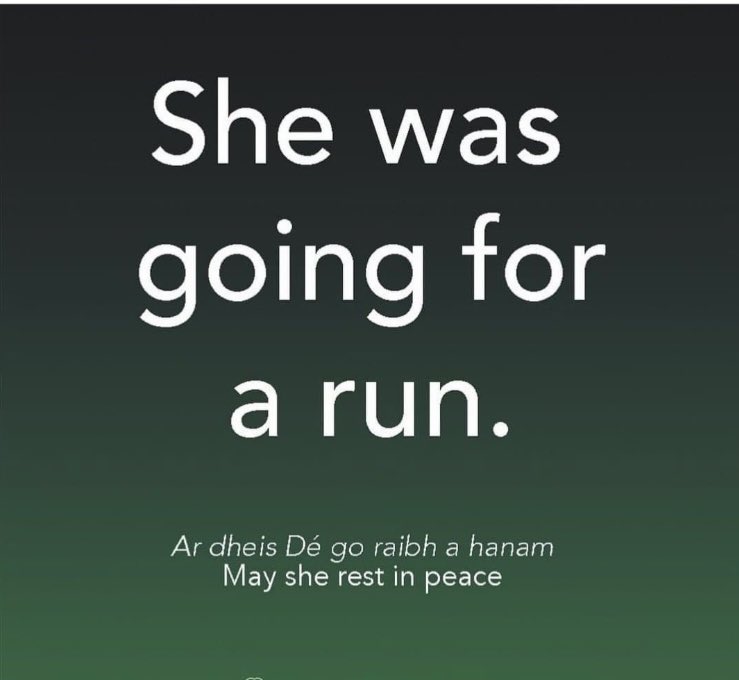 #shewasgoingforarun