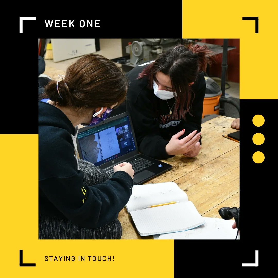 Making sure to include our virtual friends during our first week of build season! 🦾 #robotics