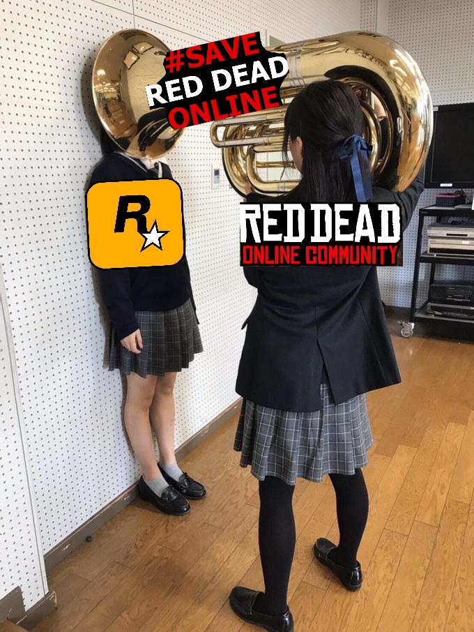 Thatcoolguy345's tweet photo. @videotech_ Wake them up boys! 😂 #SaveRedDeadOnline https://t.co/cNvfVe6GZt
