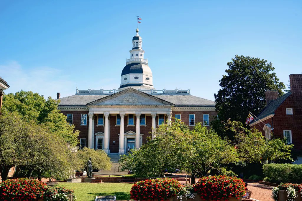 MultiStateAssoc's tweet image. #MDleg kicked off the 2022 session this week. @GovLarryHogan is pushing a package of tax cuts using the projected $4.6B surplus. House + Senate Democratic majorities are focused on paid family leave program,  legalizing marijuana, crime, and redistricting. buff.ly/3Gtc3Ph