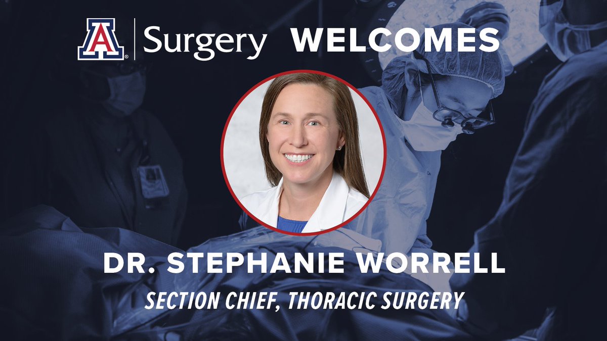 We are thrilled to welcome Dr. Stephanie Worrell to our department as our new section chief of thoracic surgery and our gen surg residency associate program director! “I am thrilled to teach, mentor and foster the next generation of surgeons,” she said: bit.ly/3tn4B4I