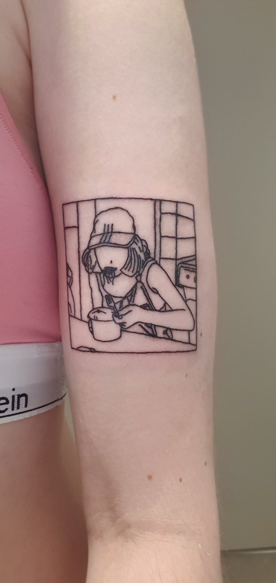 baylyface's tweet photo. came to manchester to get @stelladonnelly thrush metal tattooed on me. hapus. https://t.co/zb29iV5hr6