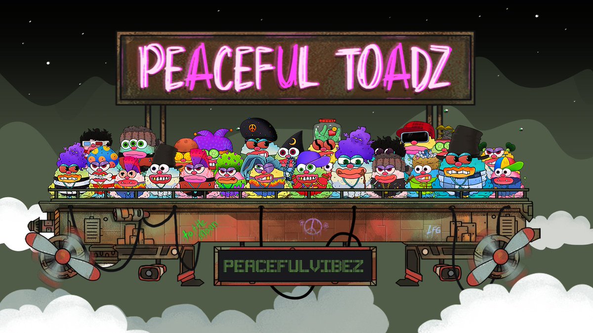 PeacefulToadz's tweet photo. PRE-SALE: JAN 14TH 15:30 EST 
Our website is now live! 🚀
https://t.co/TuGGvmr8xH https://t.co/4uKoQwPuk2