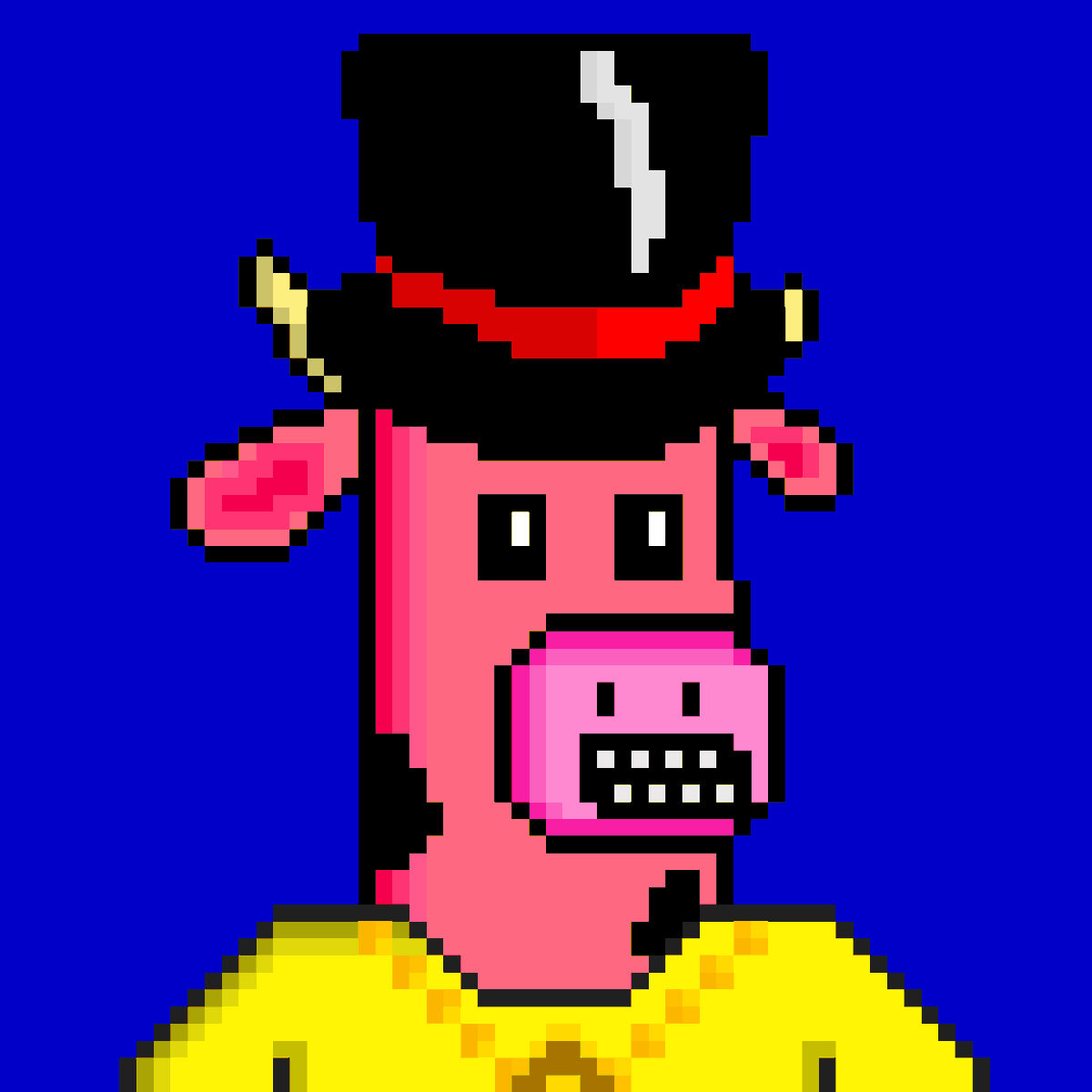 ChillingCows's tweet photo. We've minted the second NFT for our Discord giveaway! 2 winners of 1 NFT each from our Chilling Cows collection!
This MooMoo is rank 18/333, with the top hat, golden necklace and pink skin! https://t.co/i3LZR8vgQ5