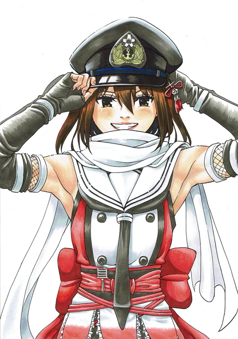 おはようございます❣️
川内さんでカラー練習です
(* ' ˘ ` *)フフフ

 #艦これ  #川内改二 