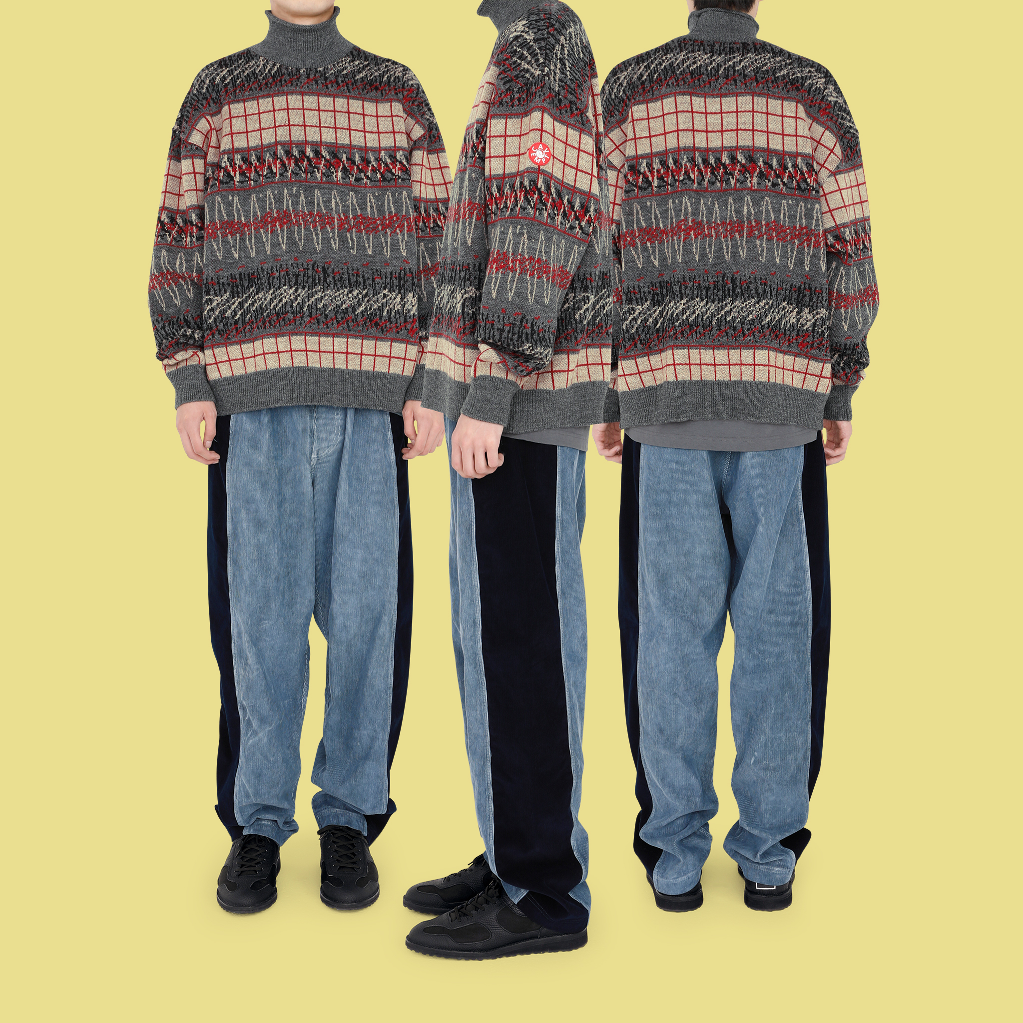 C.E シーイー Wave Line Wool Knit セーター L C.E シーイー Wave Line Wool Knit セーター L C.E シーイー Wave Line