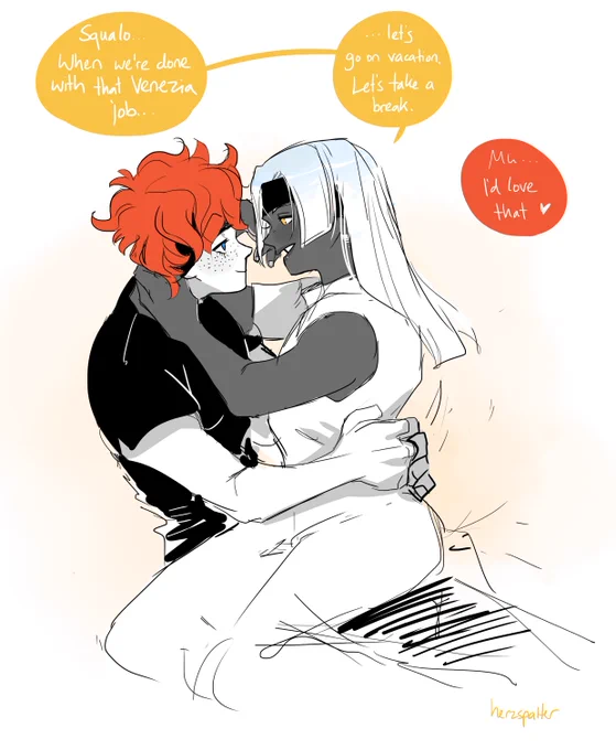 The lovers have plans :) 
