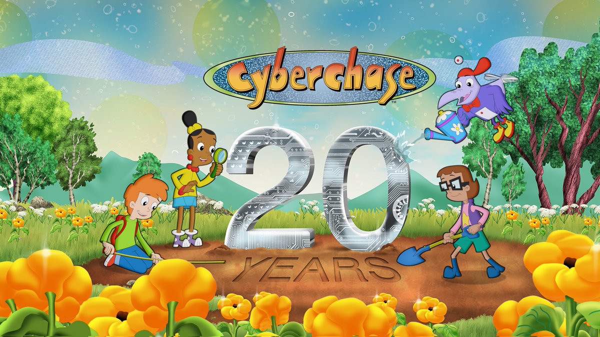 Cyberchase's tweet image. Did you know 2022 marks #20YearsandCounting of #Cyberchase? And you can count on lots of fun and surprises coming your way, including an exciting marathon featuring fan-favorite episodes, starting Friday, January 21! Stay tuned…!