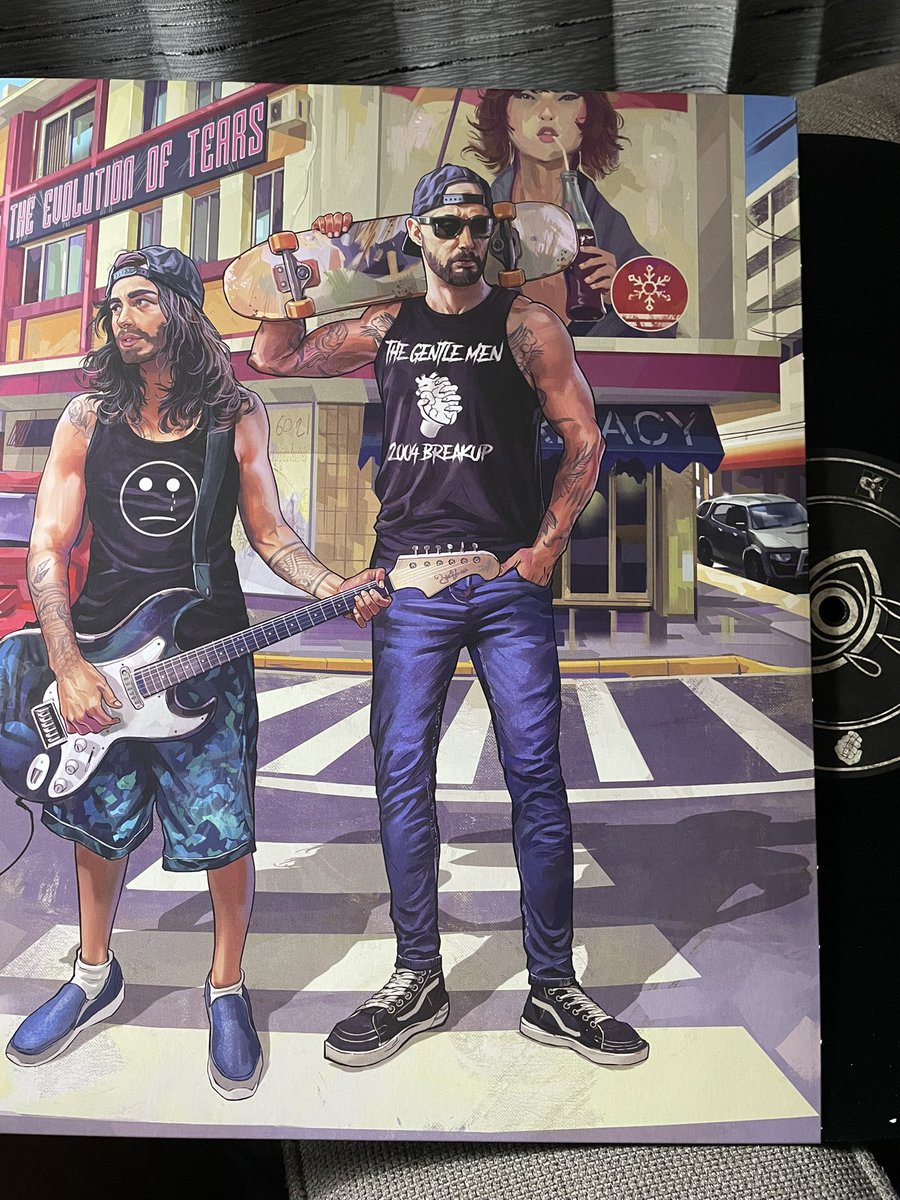 chewmang's tweet photo. My The Gentlemen vinyl showed up at my door today. Absolutely love the art. I hope one day @Atrialband will be able to press some records ourselves. @MoistCr1TiKaL #2019guy #thegentlemen https://t.co/rAPjYwvwhH