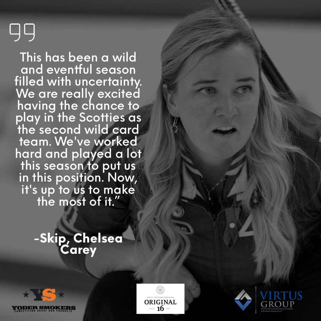 So excited to be chosen by <a href="/CurlingCanada/">Curling Canada</a> as the second wild card team for the upcoming Scotties Tournament of Hearts! 🃏

#CareyOn #curling #STOH2022