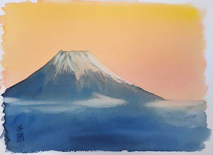 KIRIFUDE_IMU's tweet photo. 【教室で描いた新作品】
金運UP⤴︎しそうな正月らしい富士山ができました
来年の挨拶に使おうかな
『金富士』2022 F4 ウォーターフォード 蝋 水彩
#龍 #富士 #金運 #絵画 #芸術 
#dragon #MtFuji #goldluck #painting #art

霧筆畏無&amp;ハナイ・チエ二人展
2022.2.23(水)~2.28(月)
名鉄百貨店本店本館1F https://t.co/wDwiO09EKi