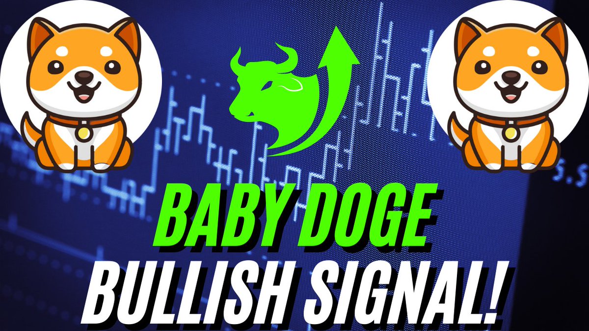 MarsellisTheOne's tweet photo. 🎯 Baby Doge is showing bullish signals! An uptrend may be right around the corner, stay diligent baby doge army!
https://t.co/I6IRQ1XUqQ
-Not financial advice!
@babydoge
📈
 #BabyDoge #BabyDogeCoin #BabyDogeFamily #BabyDogeArmy #BabyDogeCoinArcade #BabyDogeto1cent https://t.co/lh2nOdrmjf