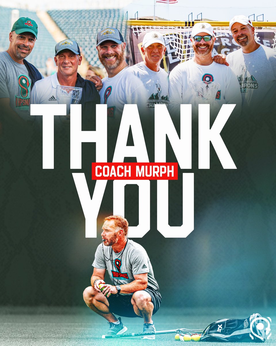 PLLWhipsnakes's tweet photo. Thank You, @LaxcoachMike 🐍🙏

Coach Murphy will be returning to college coaching at Penn State this year. We can not thank him enough for helping us go #Back2Back and leading the best defense in the league! https://t.co/QACCakpd32