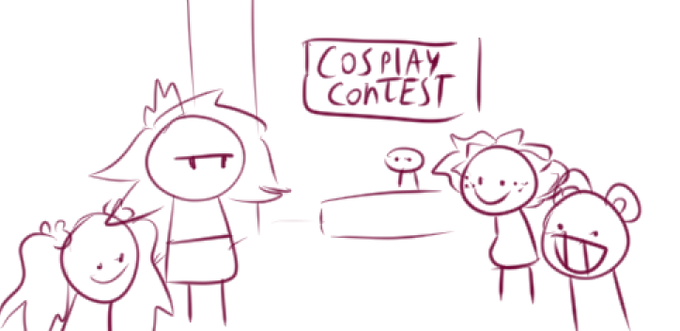 not sure if i'll ever cosplay again all i can think of is the time i dressed as gamzee homestuck and this happened 
