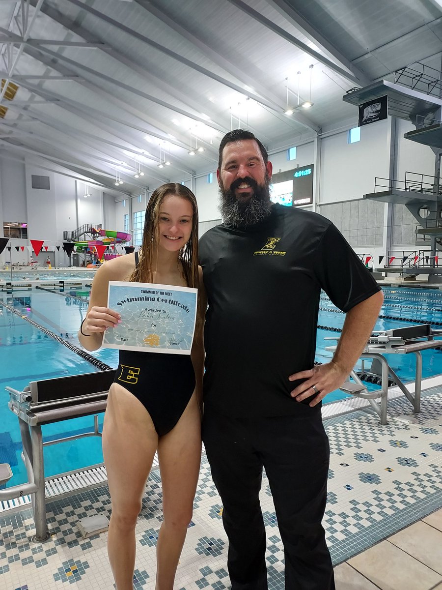 Swimmer of the invite with 2 individual medals, Parker Sanborn! Time to get ready for GACs.