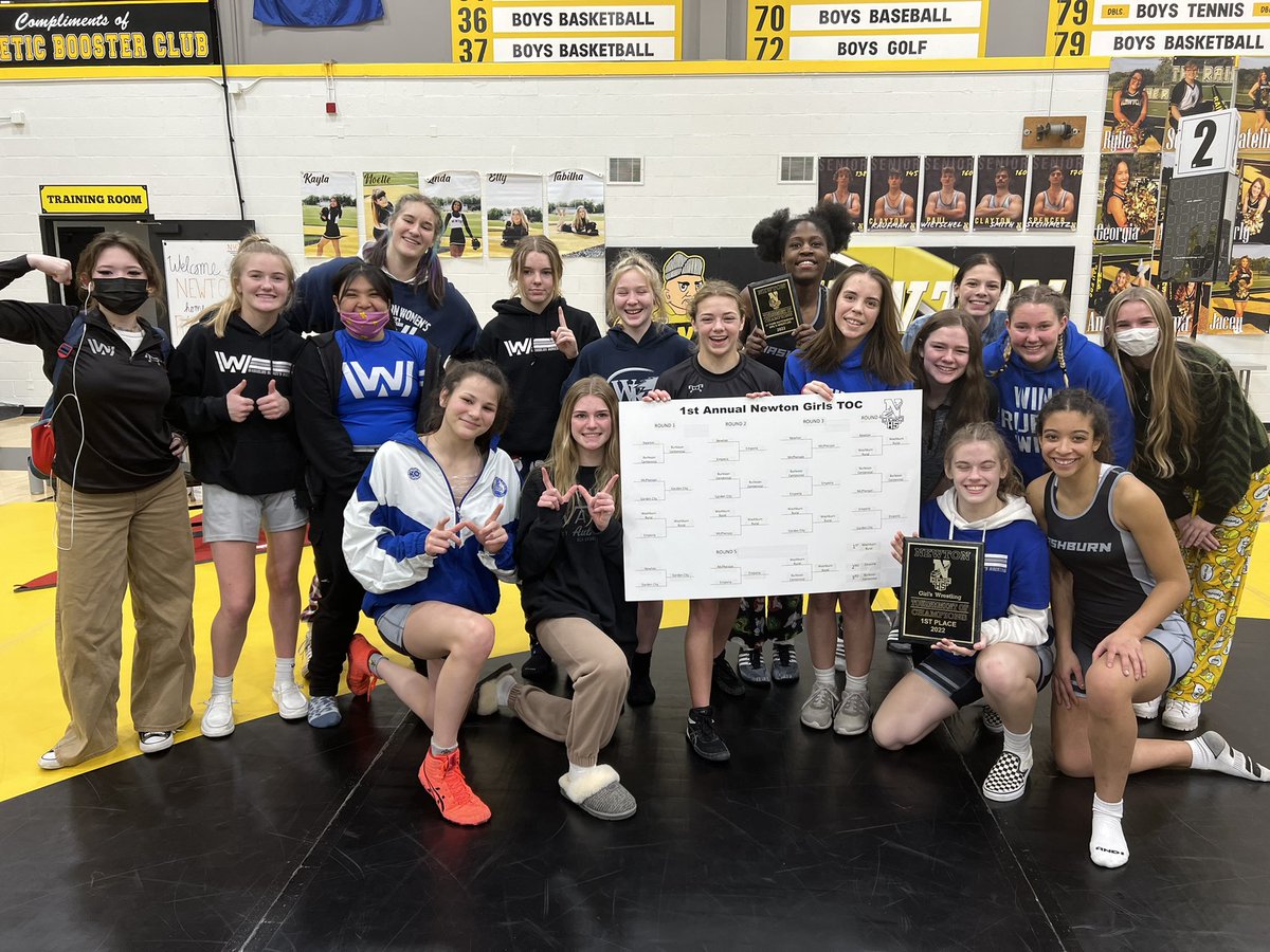 toot toot.  banana train coming through.  48-21 victory in the finals over the Texas state runners-up to win the inaugural Newton Women’s Tournament of Champions!  Resident stud Jaliah Johnson named the tournament’s most outstanding wrestler!! 🍌 🚂 🍌 🚂 🍌