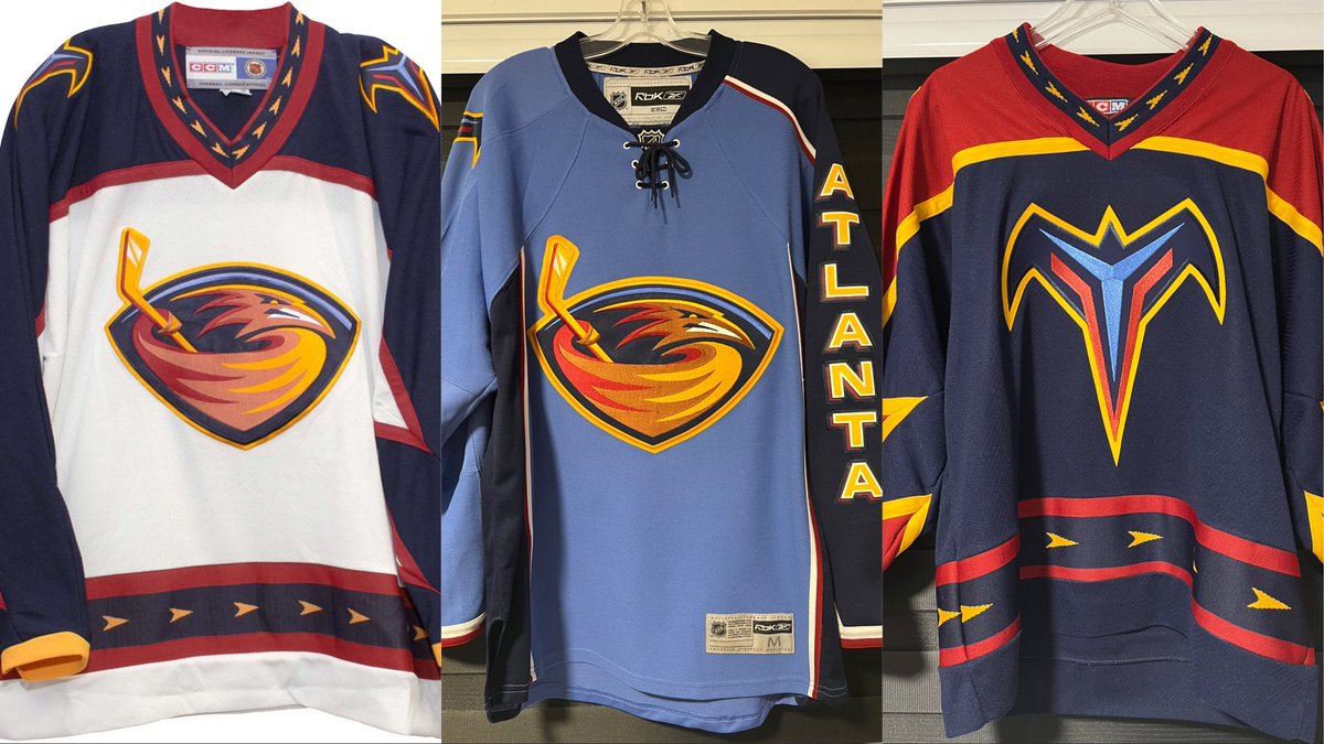 🚨GIVEAWAY🚨 We’ve teamed up with @RazzallOfficial to give away an Atlanta Thrashers jersey of your choice (White, Navy, or Blue)! To enter: 1. Follow @RazzallOfficial and @NotThrashers 2. Like & Retweet this tweet 3. Reply with your size and choice of White, Navy, or Blue!