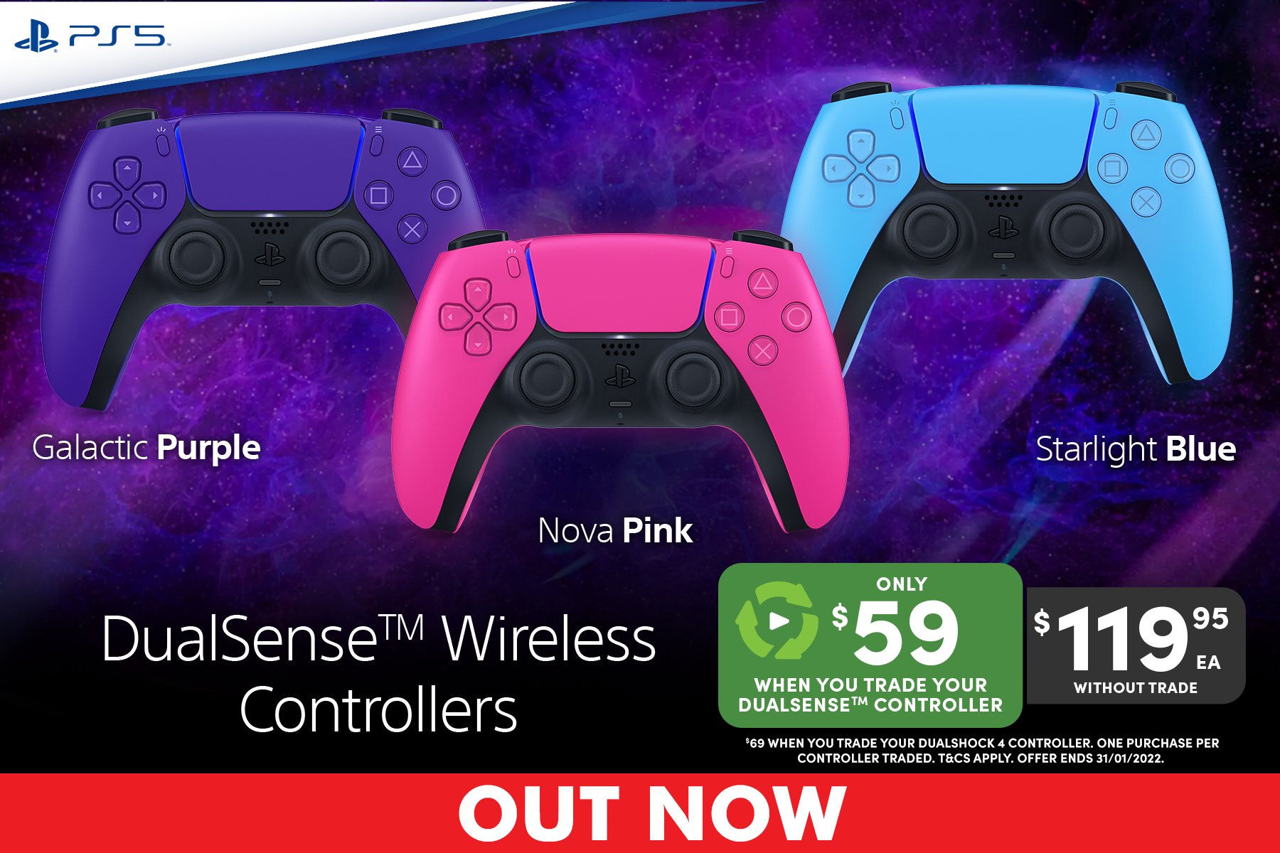  PlayStation DualSense Wireless Controller – Galactic Purple :  Videojuegos