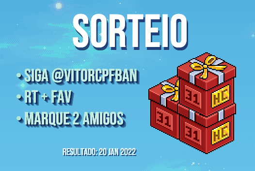 vitorcpfban's tweet photo. 💙 SORTEIO DE HABBO CLUBE:

🎁 PRÊMIO: 3 Caixas HC 31 dias (1 para vencedor e 1 p/ cada amigo marcado)

📲 REQUISITOS:
• Siga @vitorcpfban 
• RT + FAV
• Marque 2 amigos

🗓️ RESULTADO: 20 Jan de 2022 - #Habbo https://t.co/Ew6tNveTSl