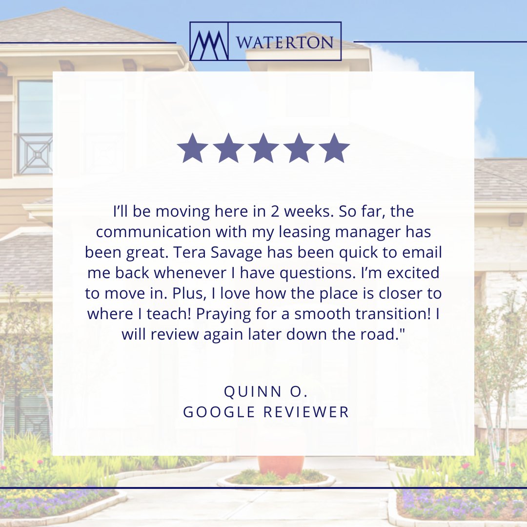 ParksideFW's tweet photo. #WatertonWay #ParksideatFirewheel #TXapartments #GarlandLiving #Testimonial https://t.co/iaudfjdObs