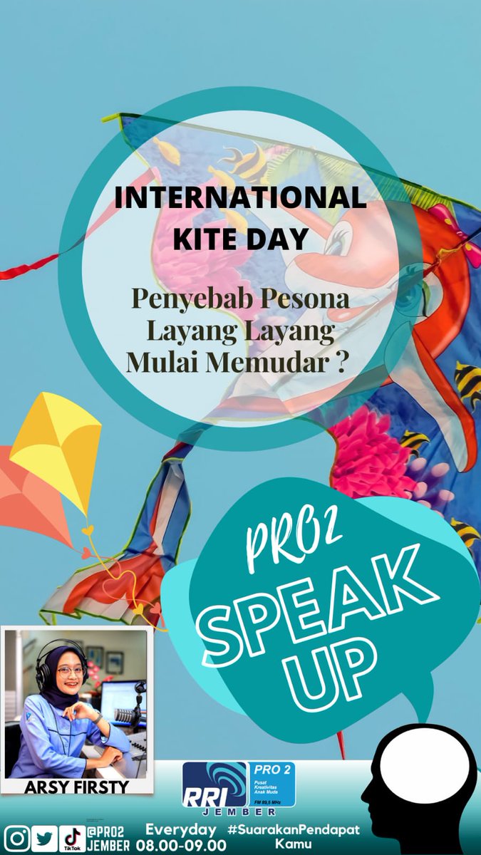 kira-kira apa ya penyebab pesona layang-layang mulai memudar sahabat kreatif? gabungan yuk di pro 2 morning show pagi hari ini, kirim aja gabungan kamu di 081 559708950, aku tunggu sampai jam 9 nanti yaaa!