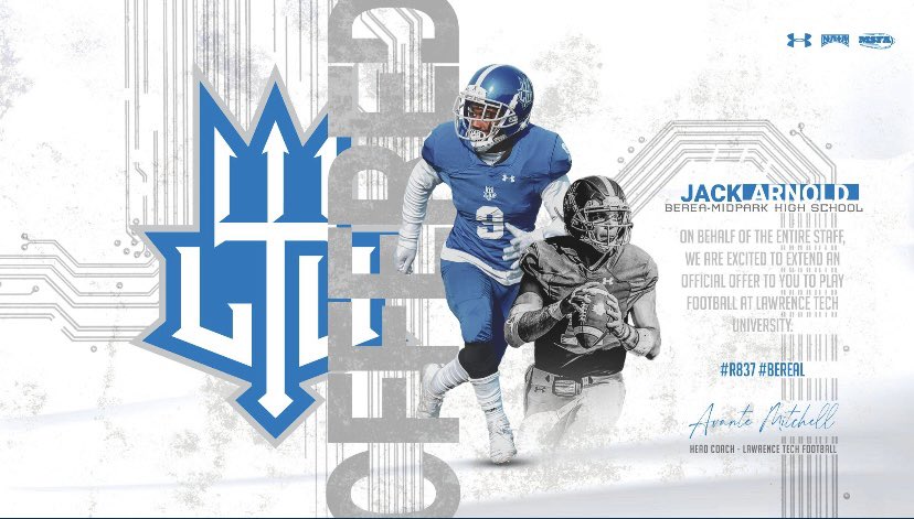 Thankful to receive an offer from Lawrence Tech University!! <a href="/ecard6568/">Ed Carducci</a> <a href="/LawrenceTechU/">Lawrence Tech</a> <a href="/LTU_FB/">LTU Football</a> 🔵⚪️
