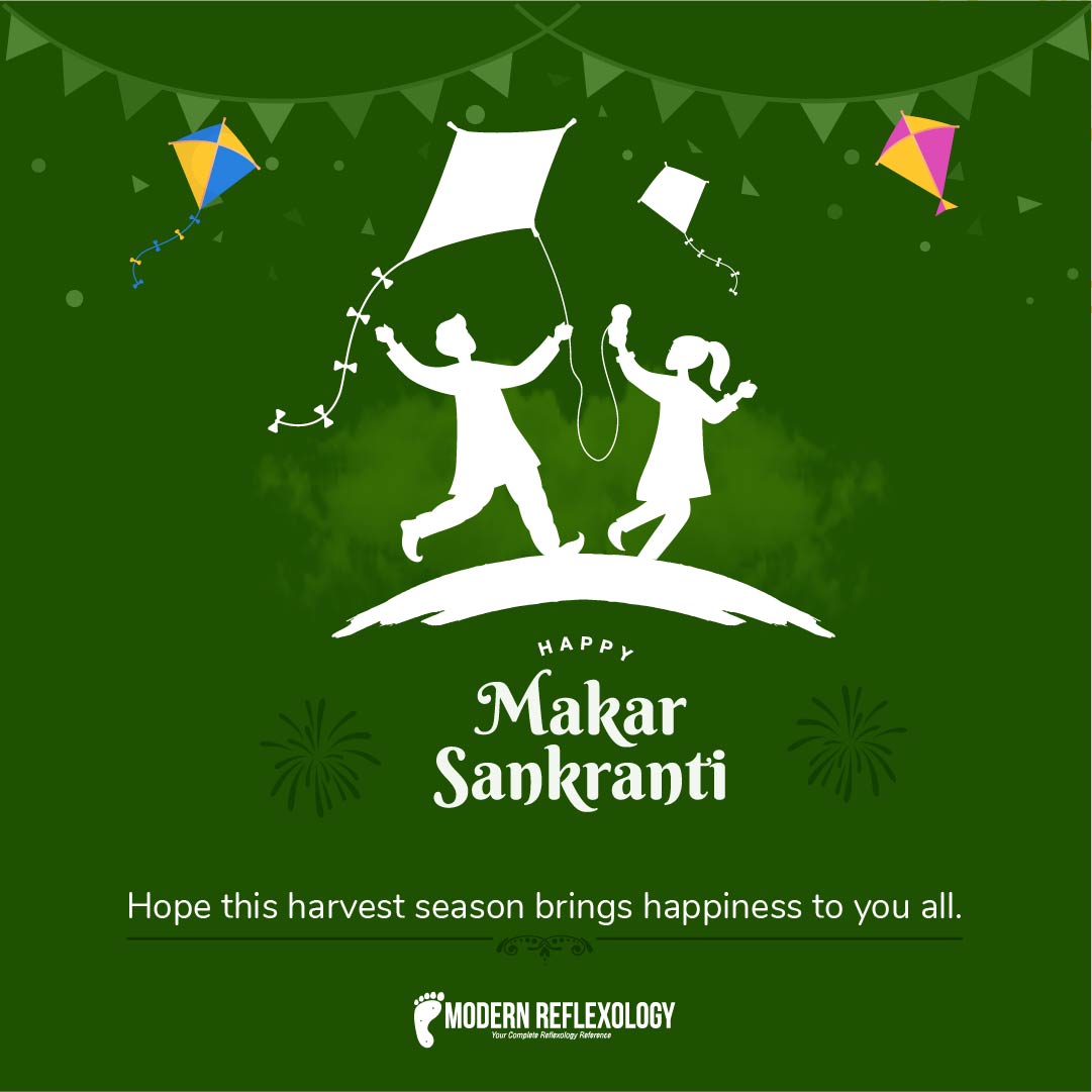 modreflexology's tweet photo. May this harvesting season bring you success and wealth. Wishing you a very happy Makar Sankranti! #Modernreflexology #makarasankaranti #sankranti2022 #festivalwishes #Health #selfcare #healthylifestyle #acupressurepoints https://t.co/UF8GVm6h19