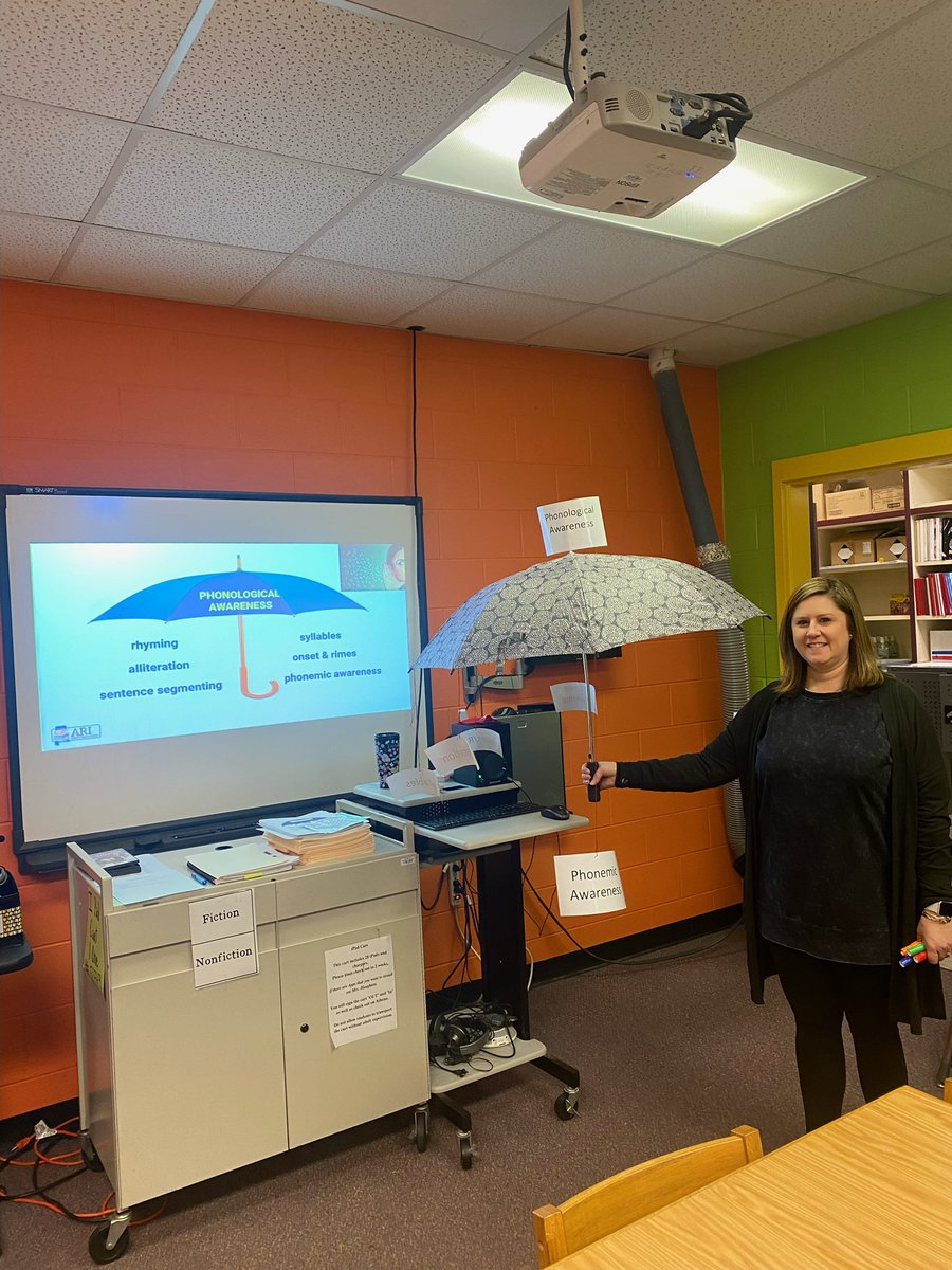 angelarich2016's tweet photo. ALCOS ELA Turnaround training @HCSLionPride facilitated by @LeahEpperson What a wonderful visual to use for demonstrating phonological awareness! ☂ Highlighting key words and charting! @Alabama_Reading https://t.co/ECCgwc1QC9