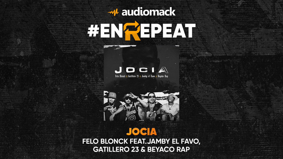audiomacklatin's tweet photo. #ENREPEAT 🔁: toda la motivación que necesitas la encontrarás al escuchar #Jocia de #FeloBlonck, #Gatillero23, @jambyelfavo , y #BeyakoRap 🔥
🎧: https://t.co/OHpjDGBbIp https://t.co/xPybuL2I6R