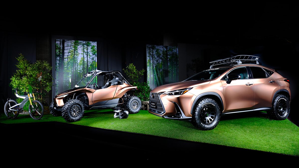 lexus_jpn's tweet photo. 【東京オートサロン2022】
1/14（金）～16（日）に開催される東京オートサロンに、「NX PHEV OFFROAD Concept」、「ROV Concept」を初出展。

⇒ https://t.co/8y6csKRsPJ

#LEXUS #東京オートサロン2022 https://t.co/Kw66k6sph0