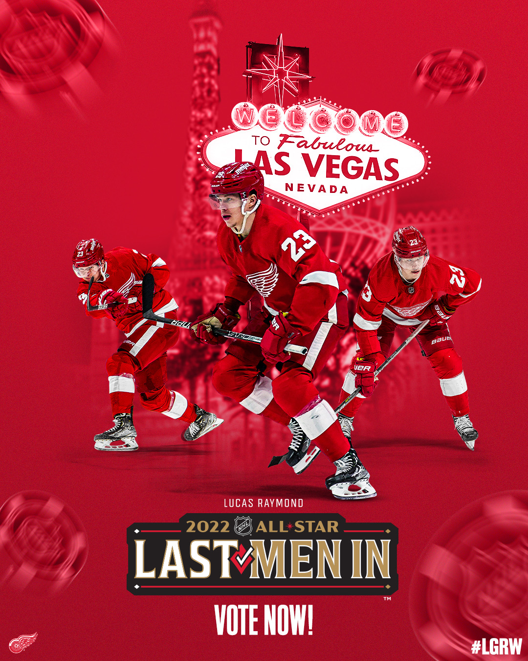 Lucas Raymond Hockey Paper Poster Red Wings - Lucas Raymond - Posters and  Art Prints