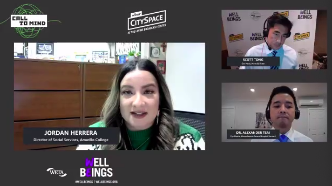 Q: What #mentalhealth challenges have increased during the pandemic?
A: Anxiety, depression from isolation, stress and uncertainty, says <a href="/JordanHerrera_9/">Jordan Herrera</a> #WellBeings #WellBeingsLive #CallToMindLive <a href="/WBURCitySpace/">WBUR CitySpace</a> <a href="/WBUR/">WBUR</a>