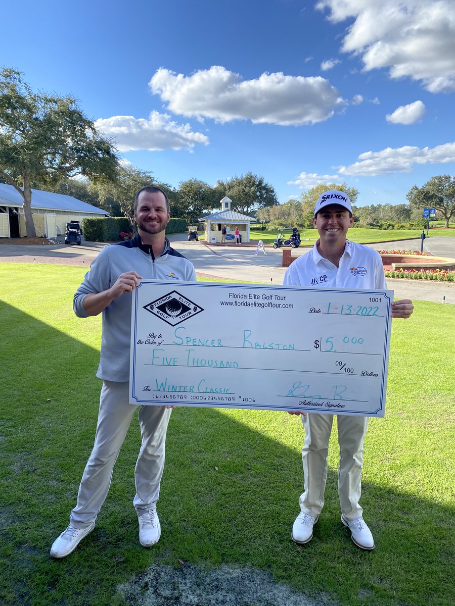 The results are in for Winter Classic at Celebration. Congratulations to Spencer Ralston the 1st 2022 Florida Elite Champion! floridaelitegolftour.com/Tournament/Ran…