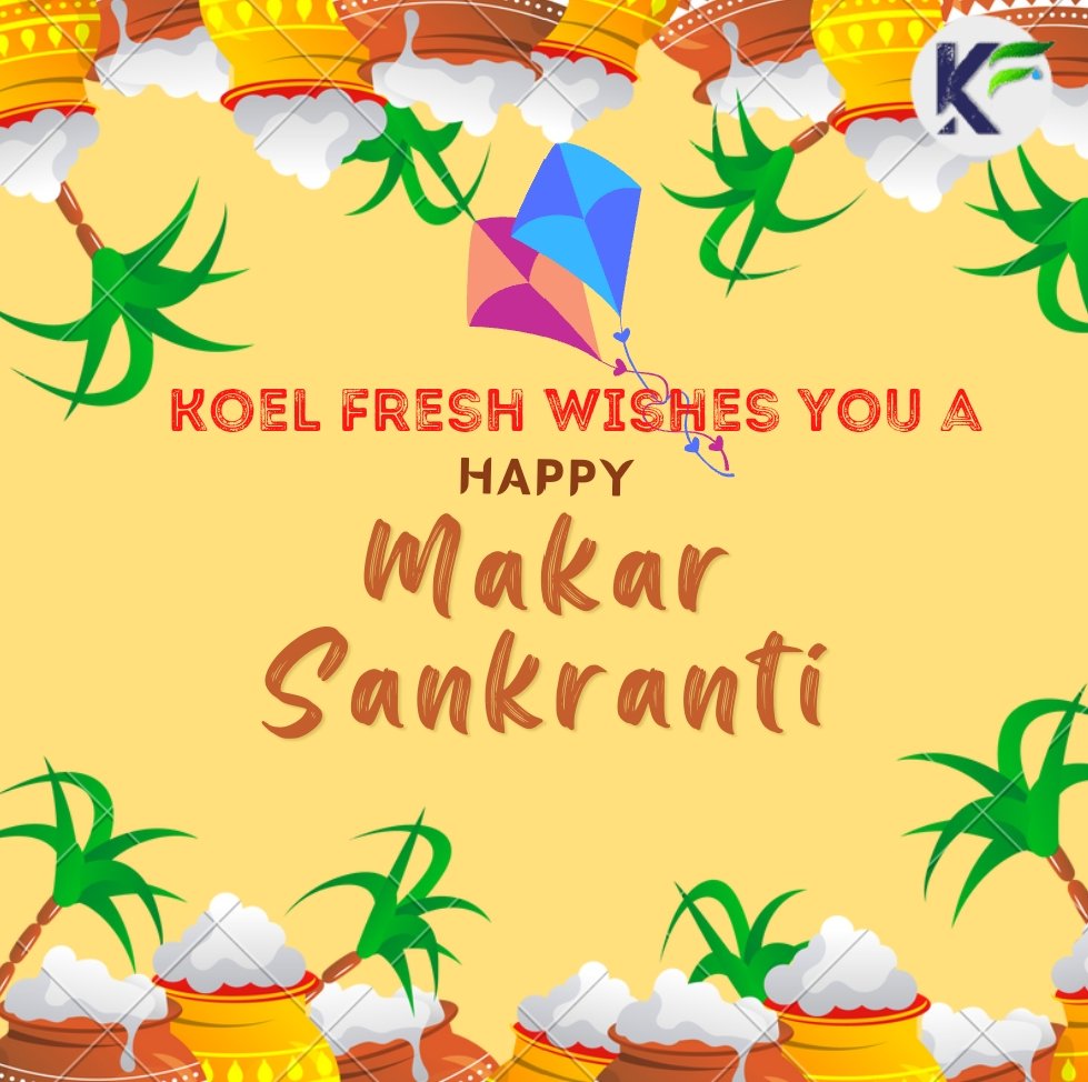 KoelFresh's tweet photo. Greetings on Makar Sankranti 🙏
#makarsankranti2022 #MakaraSankranti #koelfresh https://t.co/ml56nZN5Fx