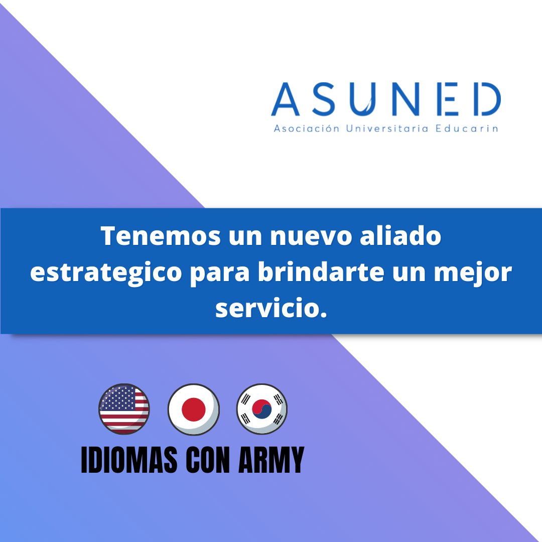 ArmyIdiomas's tweet photo. Tenemos muchas mas sorpresas para ustedes 
Gracias por seguirnos @armyidiomas💜

Conecta con nosotros en: https://t.co/0jPb3SK6uf
#aprendizaje #aprender #ingles #coreano #japones #italiano #italianoonline #chino #frances https://t.co/qudUy6v42V