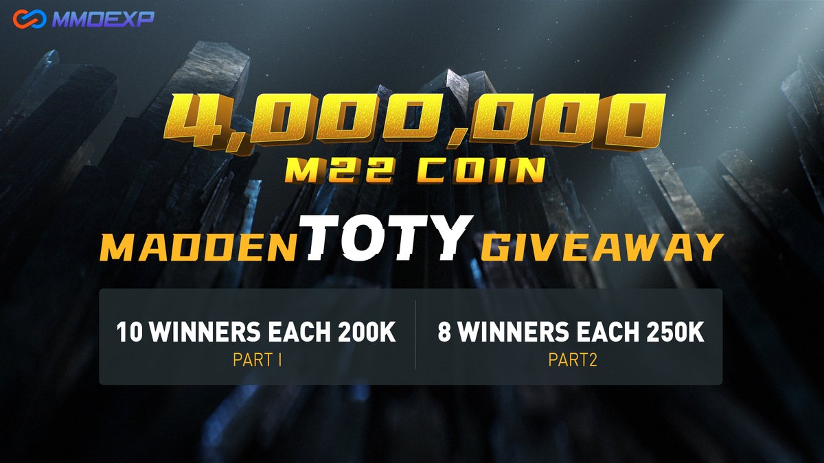 MmoexpService's tweet photo. MMO is always here with you!❤️❤️❤️❤️❤️❤️
4,000,000 M22 Coin Giveaway #MaddenTOTY 

♦️ Follow @MmoexpService &amp; RT &amp; LIKE
♦️ Reply with outstanding players in your heart for the 2021 season!

For cheapest MUT Coin check out at https://t.co/vQaDgBEZM1
Good luck to you boys! https://t.co/adz3dUxRYl