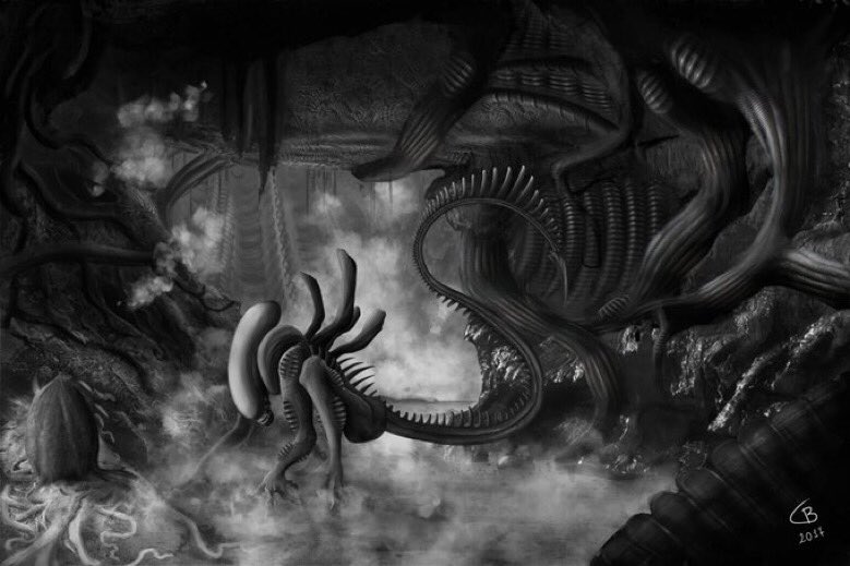 чужой из игры alien isolation. чужой завет 2 пробуждение. облако чужой. облако чужой. Dave dorman art.