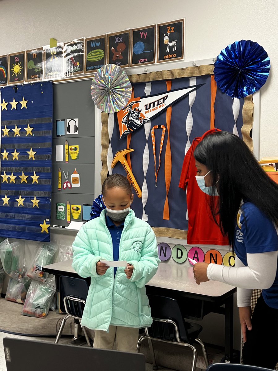 APena_LCES's tweet photo. Highlighting @UTEP during College Corner on announcements today. Picks Up! #AVID_LCE @YAlvarez_LCES @PFigueroa_LCES https://t.co/trVN4JX7ii
