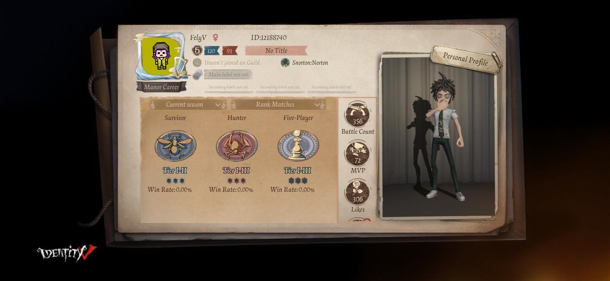 FelySmoll's tweet photo. I'm playing Identity V. Fancy a game? https://t.co/KI7znmAWLa