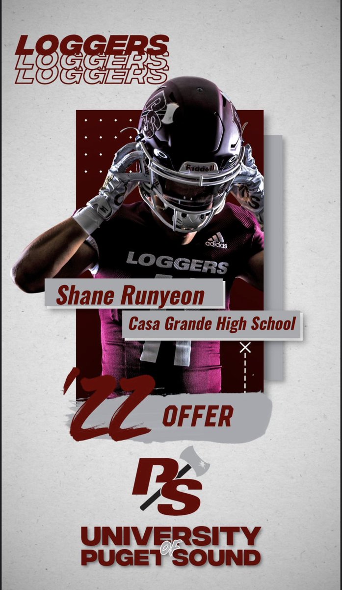 Shane Runyeon (@shanerunyeon7) on Twitter photo After a great talk with <a href="/CoachCarskie/">David Carskie 🪓</a> I’m very happy to announce I’ve received my 5th offer to play the game I love at the next level at <a href="/P_S_football/">Puget Sound Football</a>! Huge thank you to the staff down there! After a great talk with <a href="/CoachCarskie/">David Carskie 🪓</a> I’m very happy to announce I’ve received my 5th offer to play the game I love at the next level at <a href="/P_S_football/">Puget Sound Football</a>! Huge thank you to the staff down there!