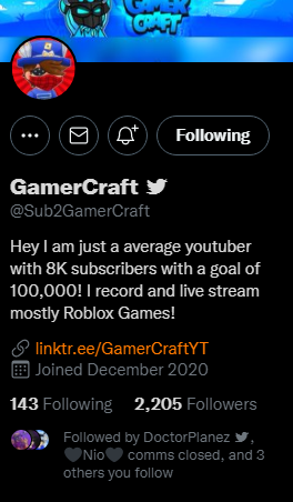 imnotknight1n's tweet photo. @Sub2GamerCraft Done I hope everyone win even me.🙂 https://t.co/4TQ50sUL8i