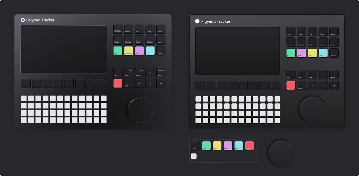 qoambo's tweet photo. Made a @madeinpolyend tracker entirely in @figmadesign. I call it the Figyend.

#polyendtracker #figma #design https://t.co/uISp0snHCw