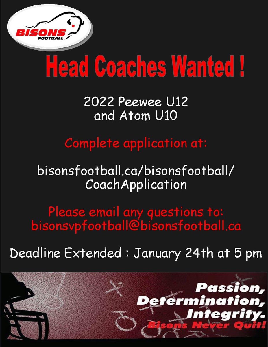 BisonsFootball's tweet photo. Come join our club! #bisonsfootball https://t.co/QPnK4u2vB3