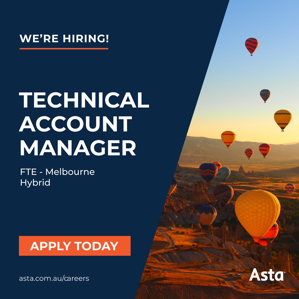 astasolutions's tweet image. Asta is looking for a technical account manager to join our Melbourne team.

More details on the opportunity can be found here: loom.ly/HC44H5c

#Hiring #TechnicalAccountManager #ITServiceDelivery #MSP