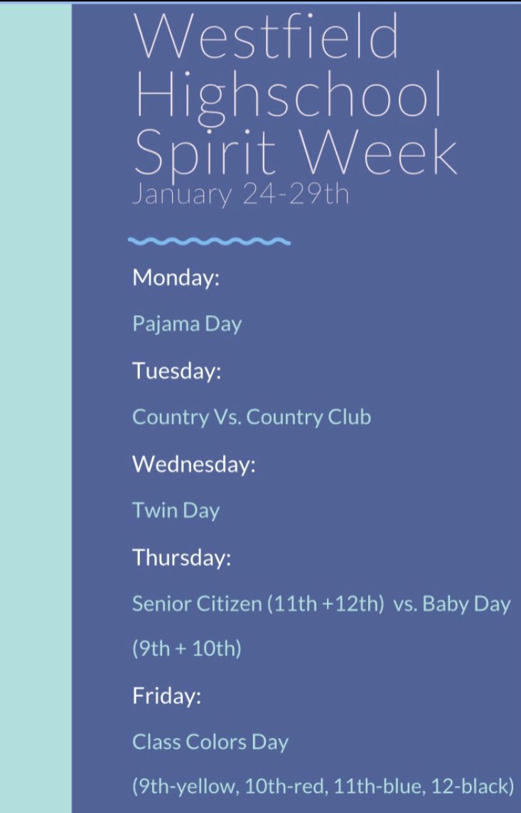 Winter Hoco is coming! <a href="/westfieldhsgov/">WHS Student Government</a> <a href="/WWSWHS/">Westfield High</a>