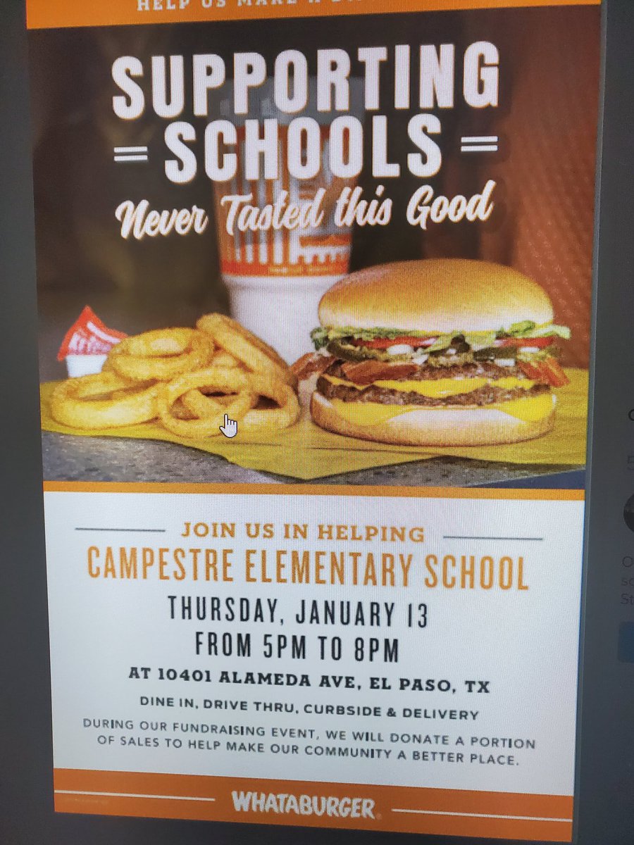Join us Cobras for our Whataburger night tonight. #TeamSISD #CobraPride #CX3 #BULLDOGNATION #TraditionandPride