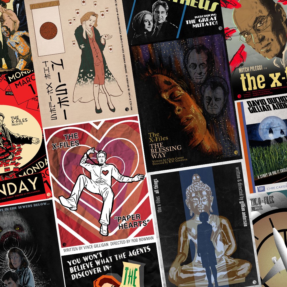 JJLendl's tweet photo. Typically 10/13 is considered #XFiles Day but that's SO FAR AWAY. Is 1/13 close enough? I hope so because I just added a BIG art drop to the Patreon page for X-Files fans. Get in on the fun at https://t.co/MrJx6T9fGi. #xfilesposterproject #TheXFiles https://t.co/dA5NuEpVCJ