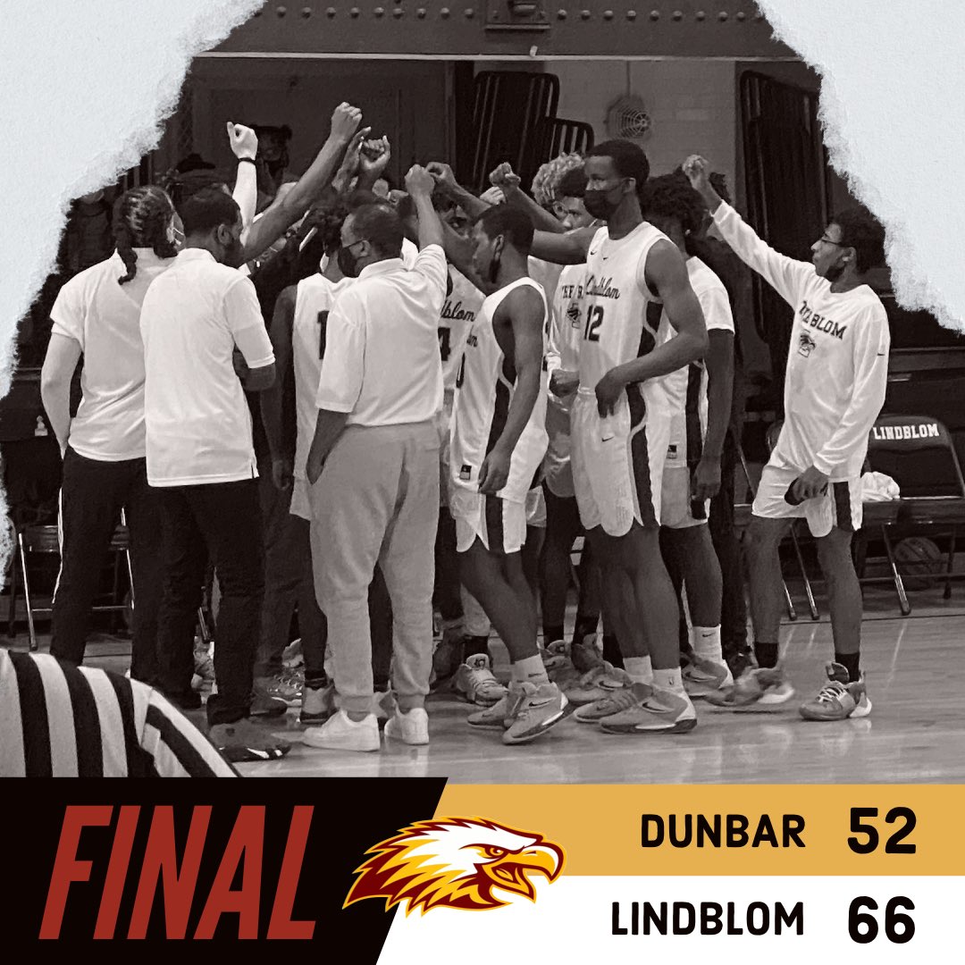This team! 👊🏽

Led by our starting 🖐🏽, the Eagles stun Dunbar 66-52!

Zachary Royster (Sr): 15p/11r
Marcus Jackson (Sr): 11p/4r
Reggie King (Sr): 10p/13r/6a
Je’Shawn Steveson (So): 21p/8r
Quentin McCoy (So): 6p/10r/5a/4s

Eagles: 14-3 (6-0)

#LifeIntheBlom 🔴🦅🟡
#ProtecttheNest